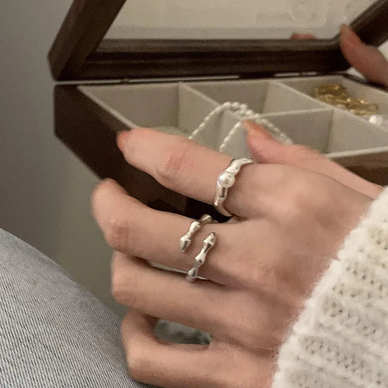Vintage Geometric Charm Ring