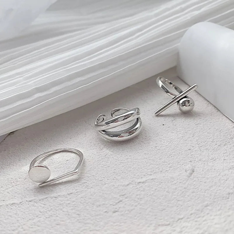 Vintage Geometric Charm Ring