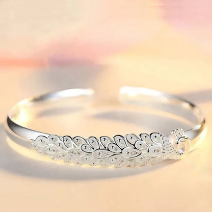 Sterling Silver Peacock Bracelet