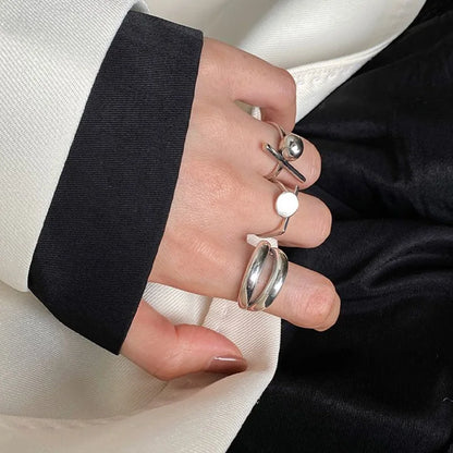 Vintage Geometric Charm Ring