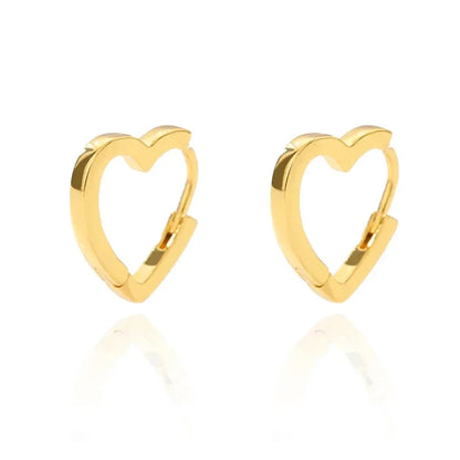 Celeste Heart Hoop Earrings