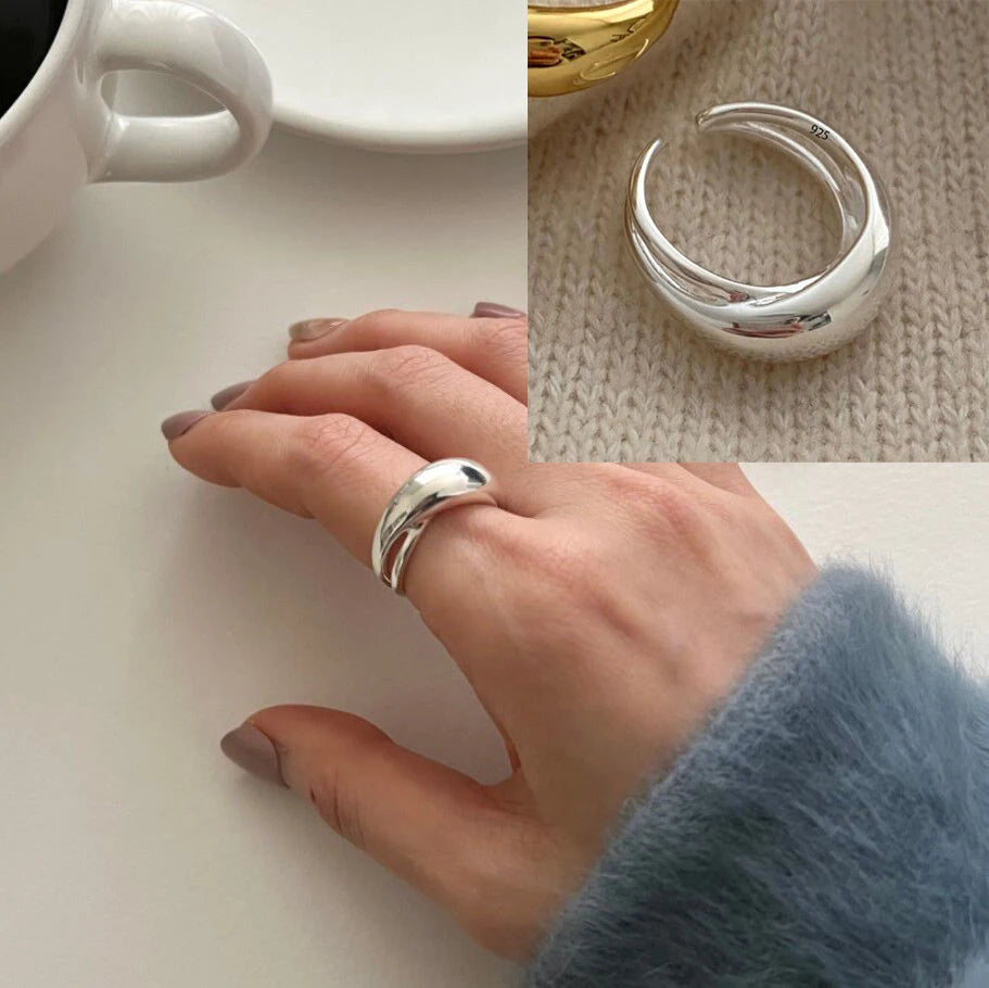 Vintage Geometric Charm Ring