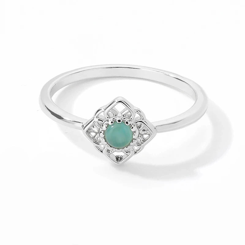 Ethereal Opal Flower Ring
