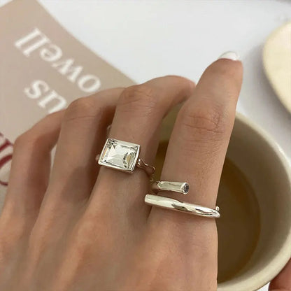 Vintage Geometric Charm Ring