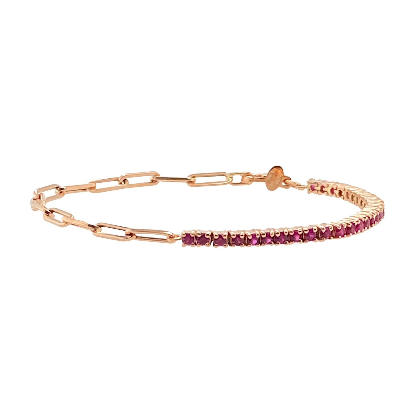 Rainbow Crystal Chain Bracelet