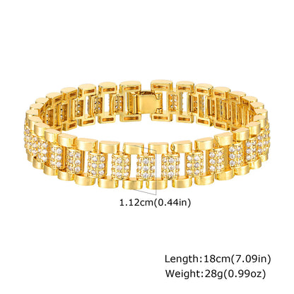 Celeste Gold Paperclip Chain Bracelet