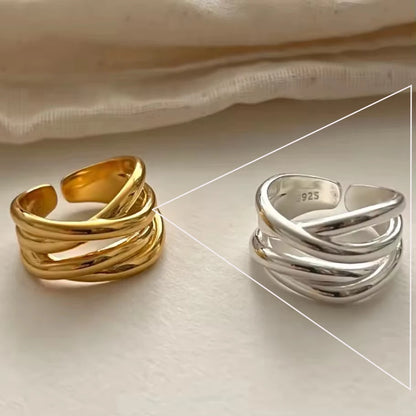 Vintage Geometric Charm Ring