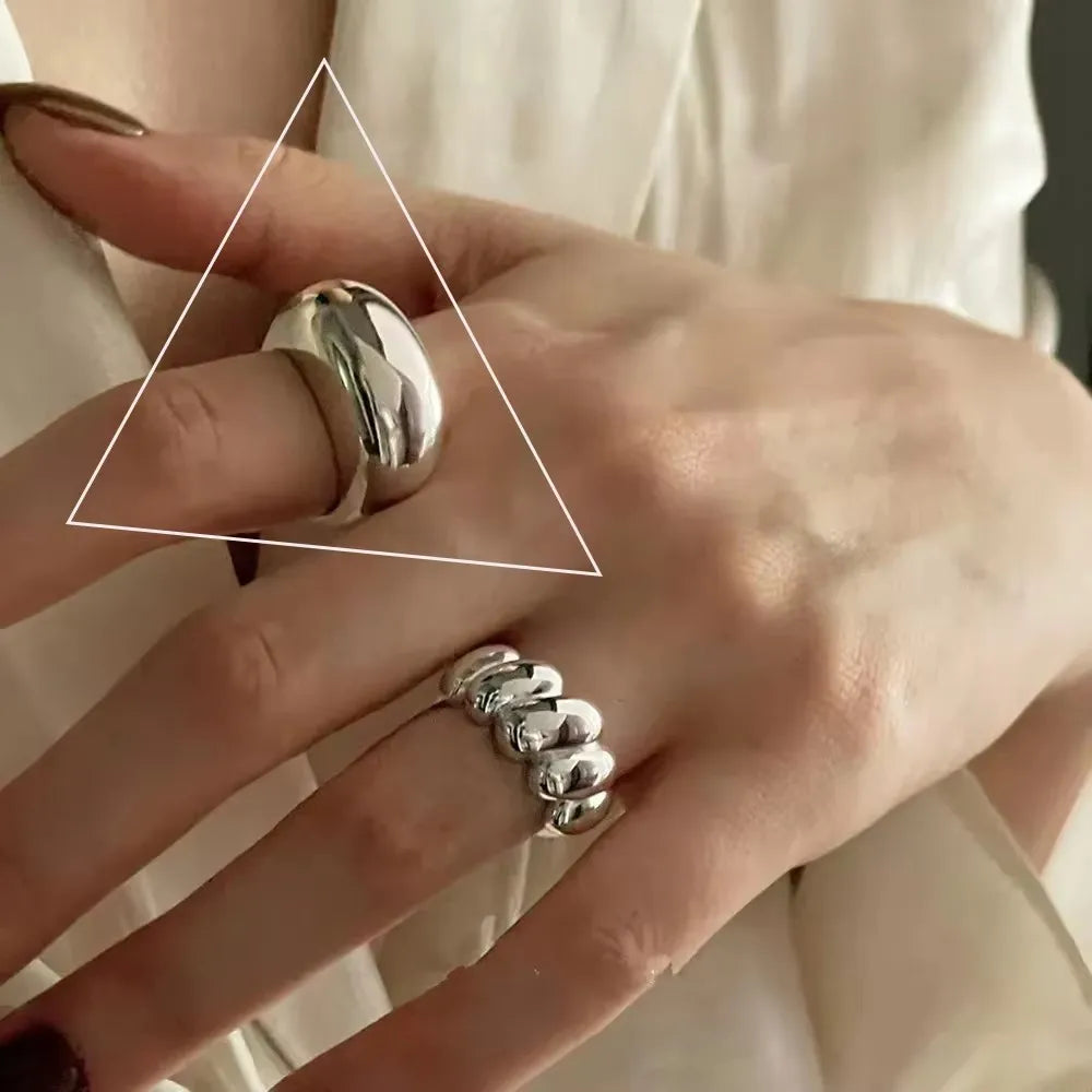 Vintage Geometric Charm Ring