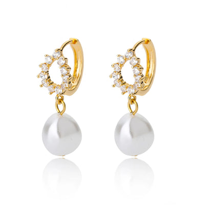 Celeste Star Hoop Earrings