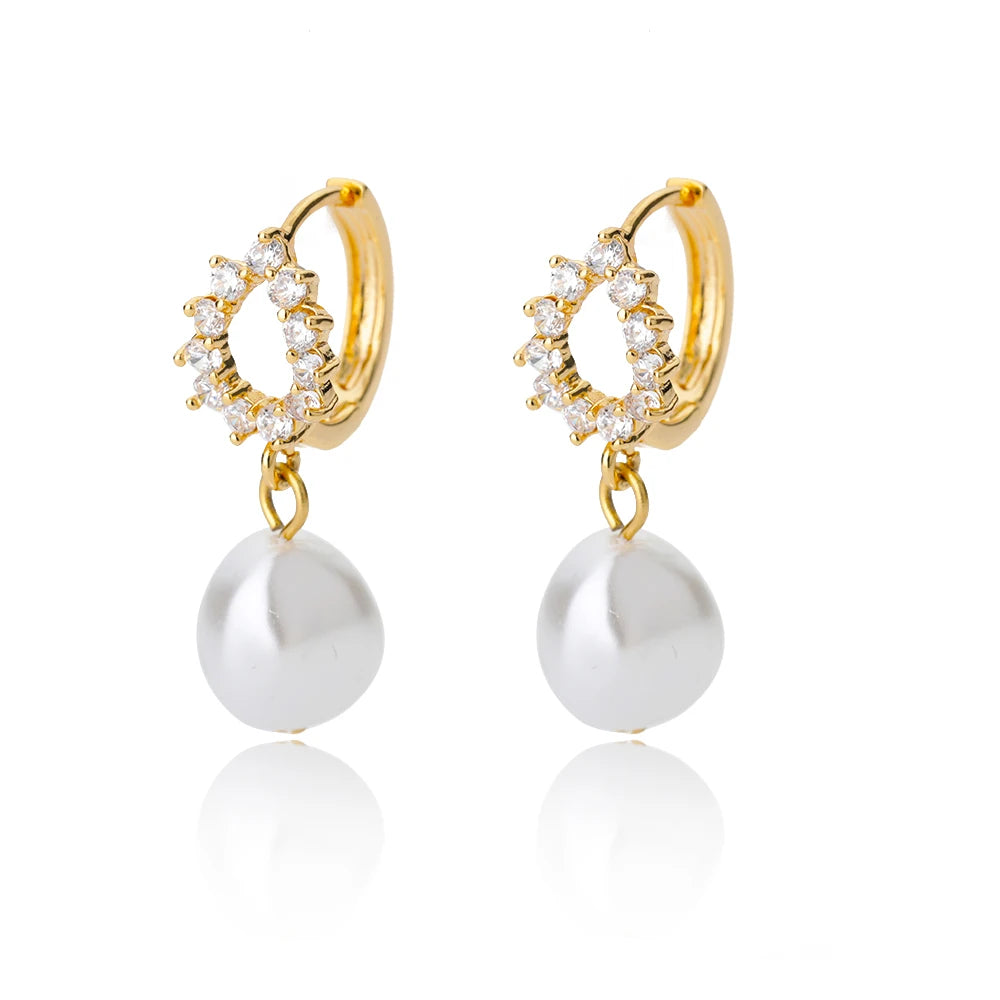 Celeste Star Hoop Earrings