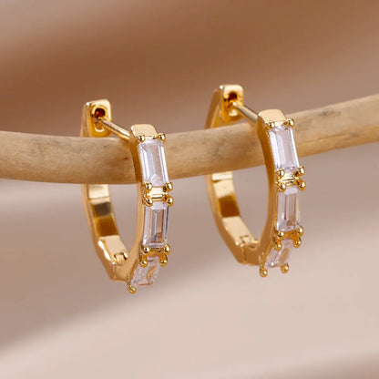 Celeste Heart Hoop Earrings