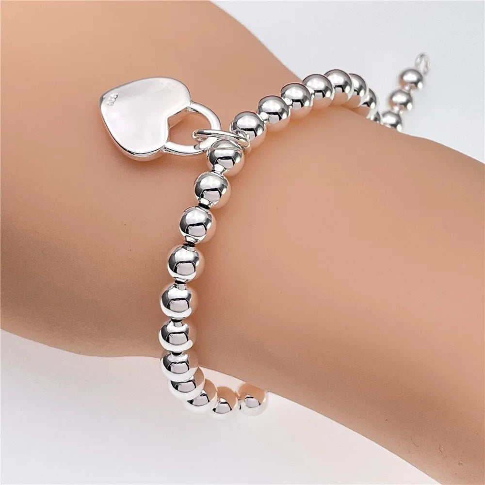 Celeste Square Chain Silver Bracelet