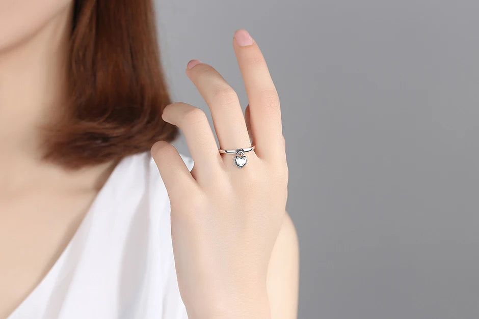 Crystal Love Crown Ring