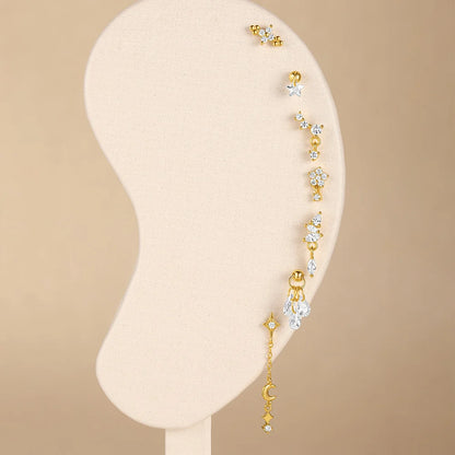 Celeste Moonstar Tassel Stud