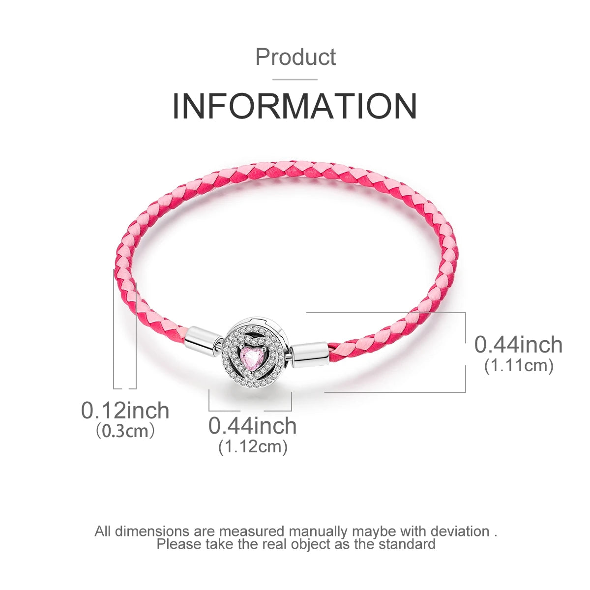 Holy Mother Heart Charm Bracelet