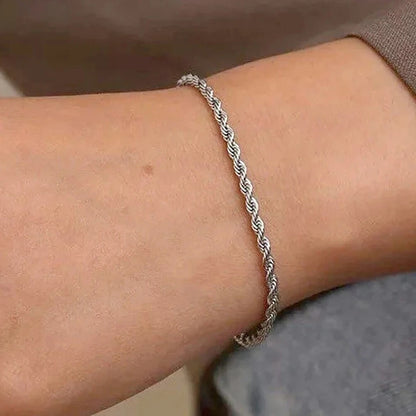 Celeste Sterling Rope Chain Bracelet