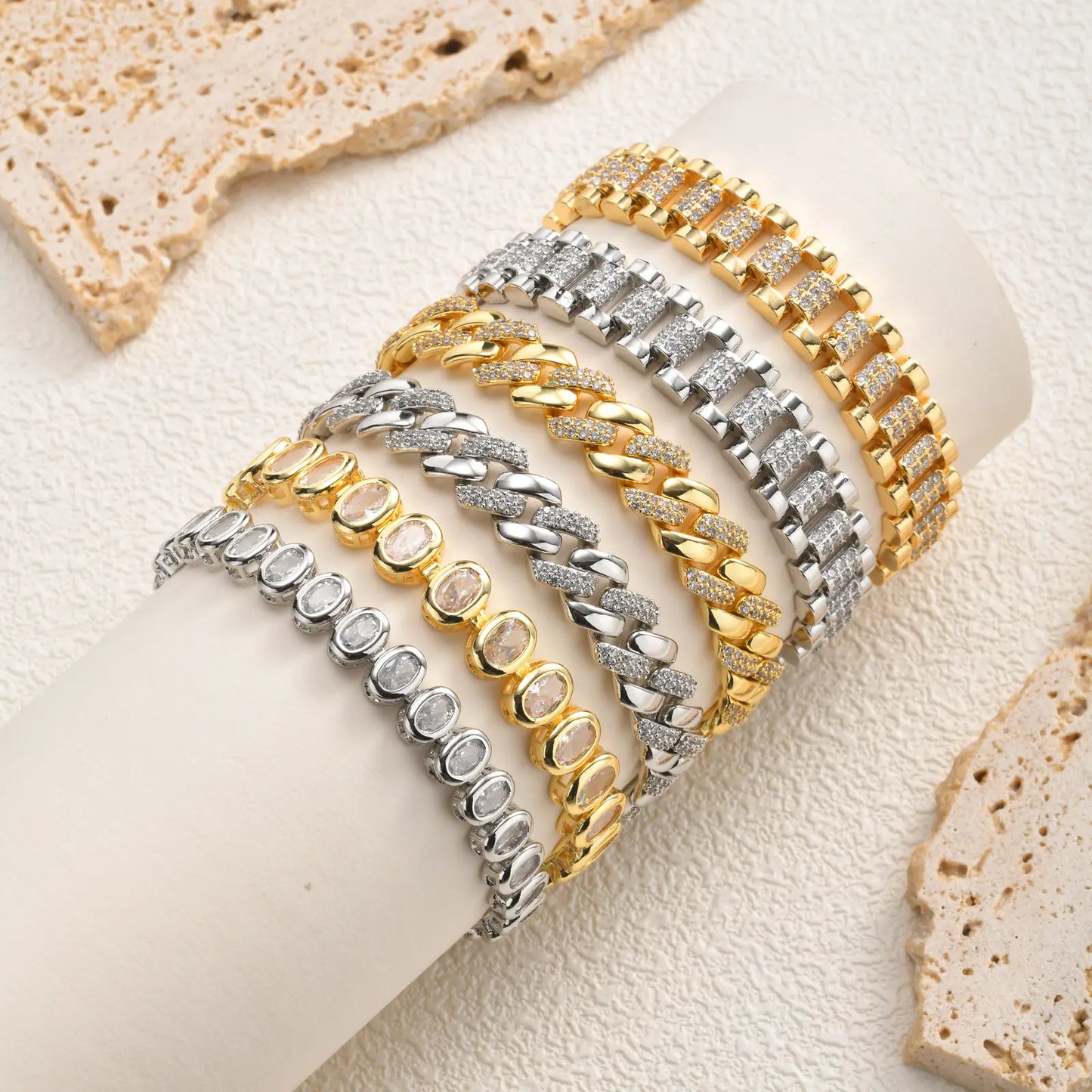 Celeste Gold Paperclip Chain Bracelet