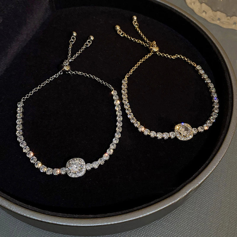 Celeste Gold Rhinestone Bracelet