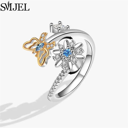 Rotating Charm Anxiety Ring