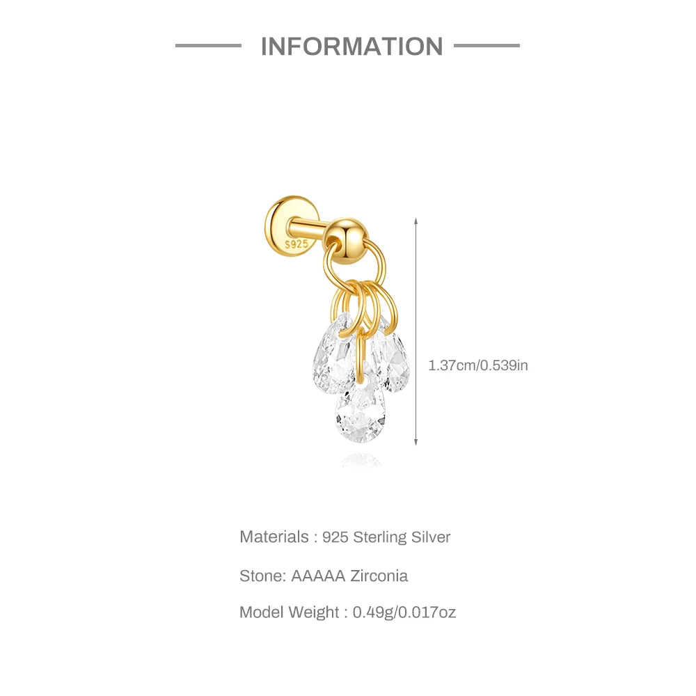 Celeste Moonstar Tassel Stud
