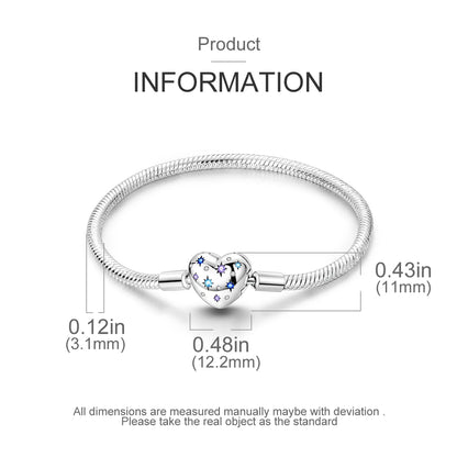 Holy Mother Heart Charm Bracelet