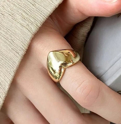 Vintage Geometric Charm Ring