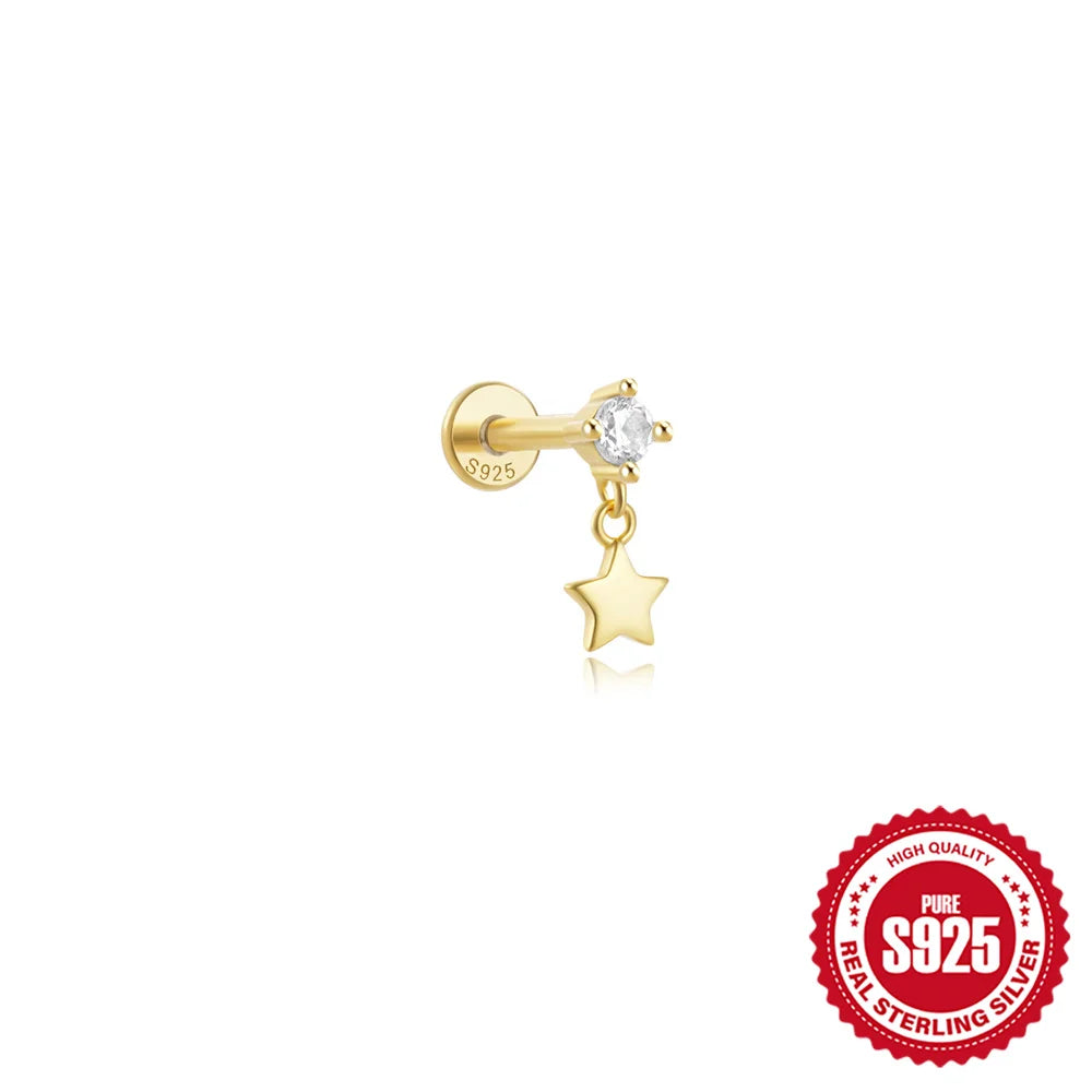 Celeste Moonstar Tassel Stud