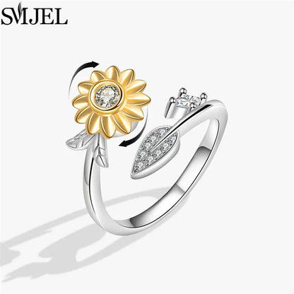 Rotating Charm Anxiety Ring