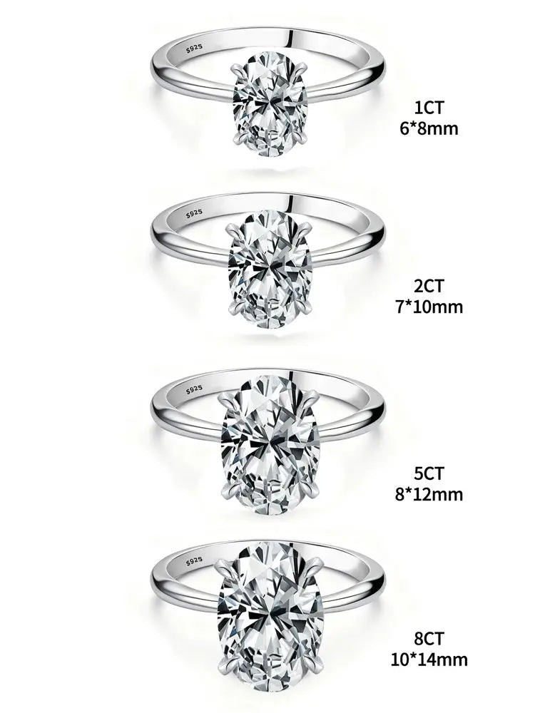 Luxury Sterling Zircon Promise Ring