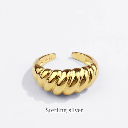 Sterling Twisted Chunk Ring