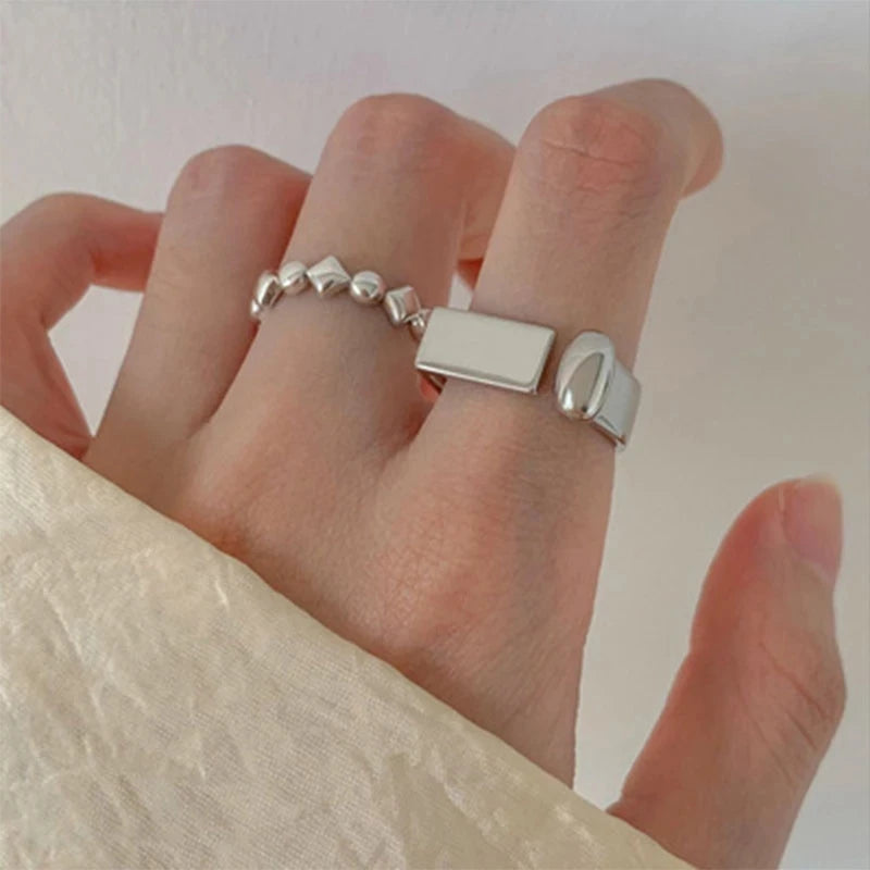 Celeste Double Wave Silver Ring