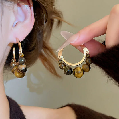 Celeste Amber Bloom Studs