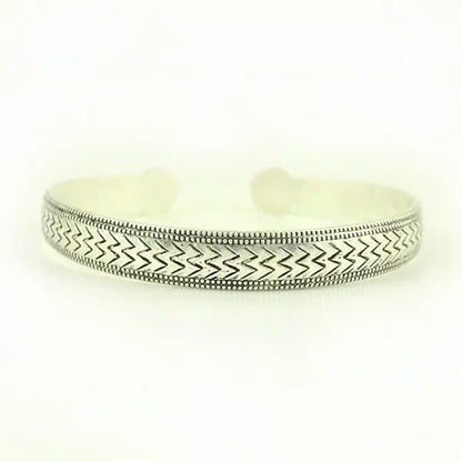 Retro Tibetan Silver Bangle