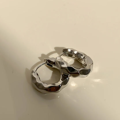 Celeste Folded Circle Earrings