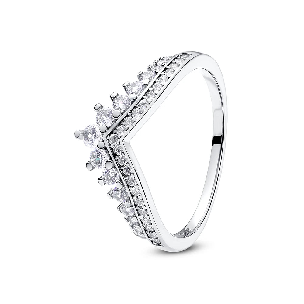 Crystal Love Crown Ring