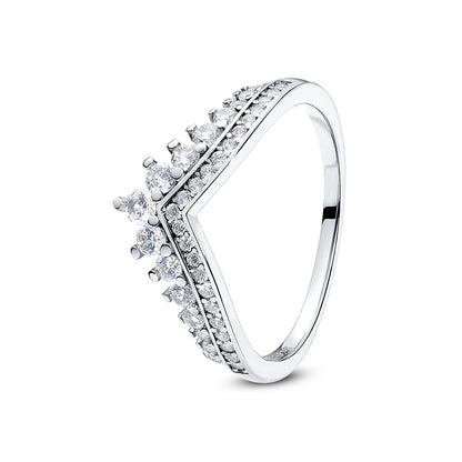 Crystal Love Crown Ring