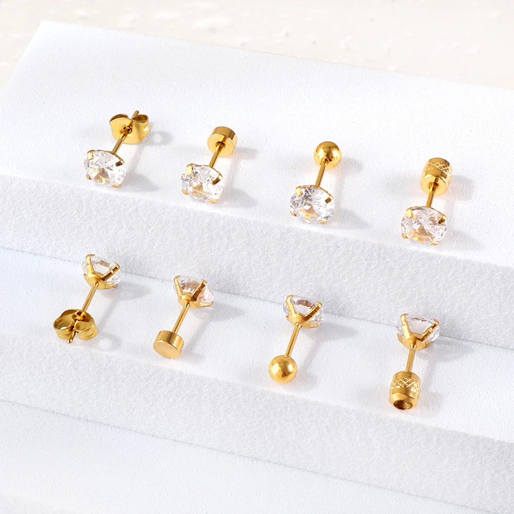 Celeste Crystal Prong Studs