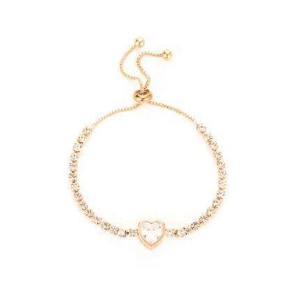 Rainbow Crystal Chain Bracelet