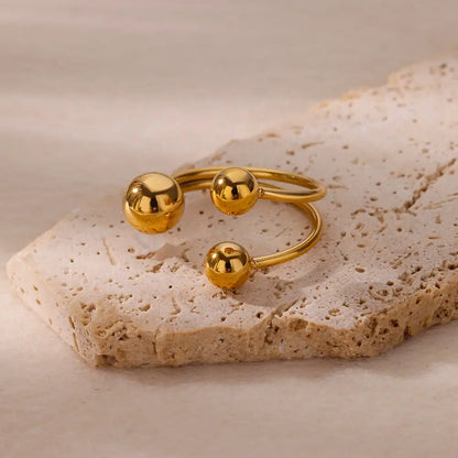 Gold Sphere Ring
