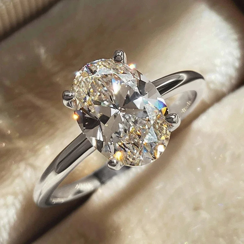 Luxury Sterling Zircon Promise Ring