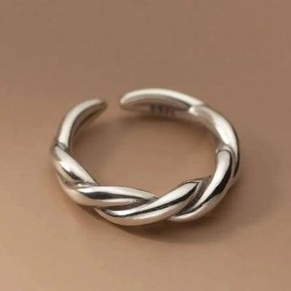 Celeste Double Wave Silver Ring