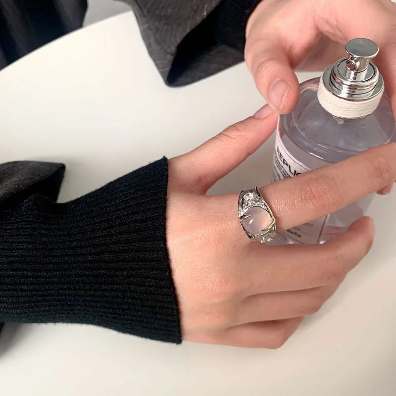Celeste Double Wave Silver Ring