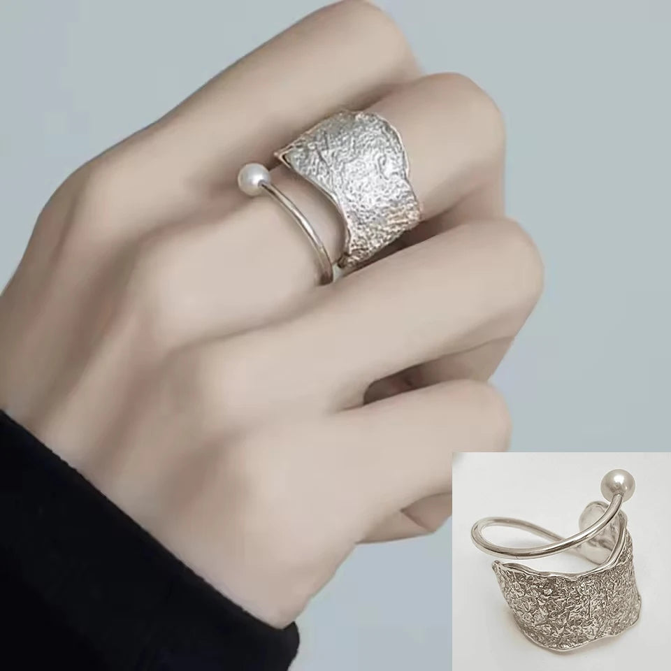 Vintage Geometric Charm Ring