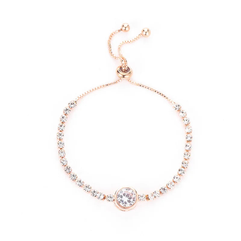 Celeste Gold Rhinestone Bracelet