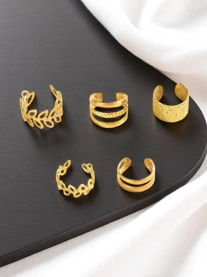 Celeste Leaf Ear Cuff Set