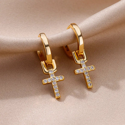 Celeste Heart Hoop Earrings