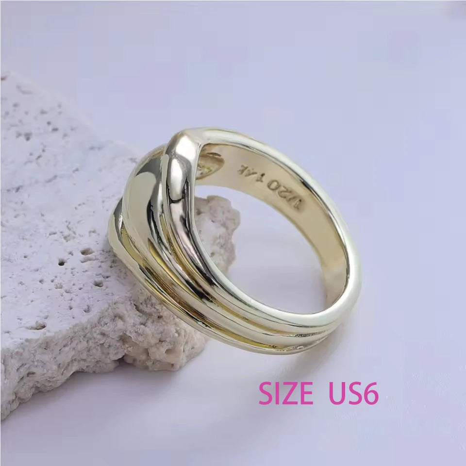 Vintage Geometric Charm Ring