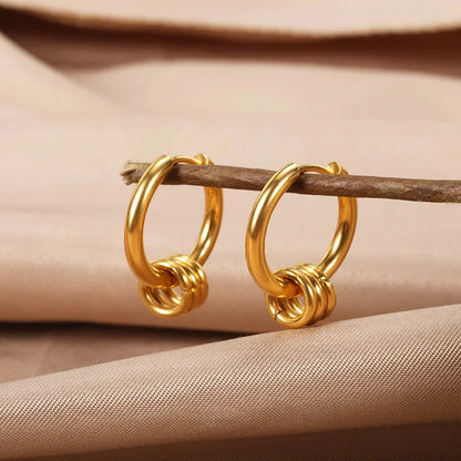 Celeste Heart Hoop Earrings
