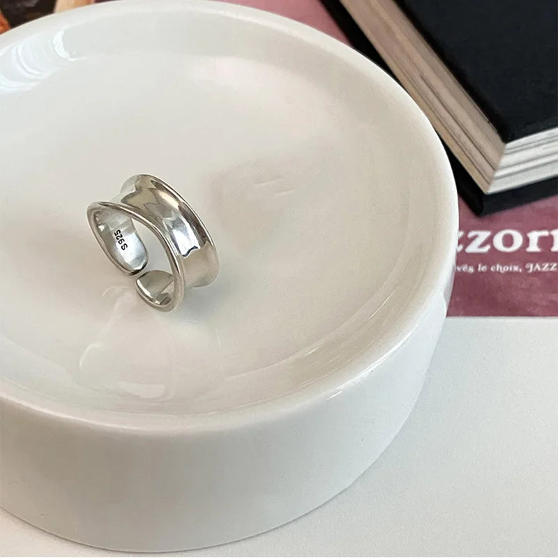 Celeste Double Wave Silver Ring