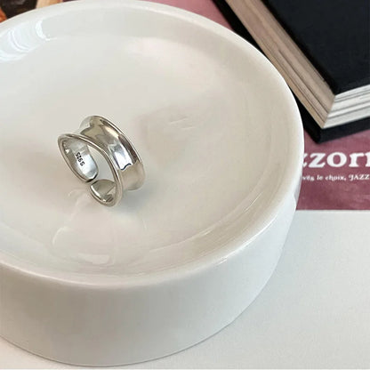 Celeste Double Wave Silver Ring